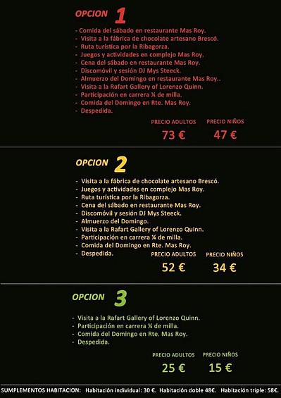 14preus opcions 14preus opcions