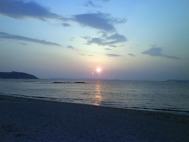 puesta de sol en Portomaior