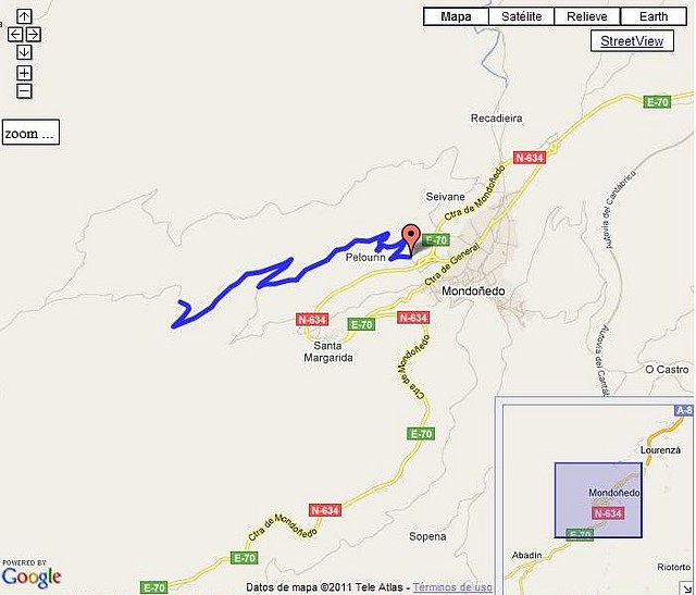 Padornelo por Pelourn mapa