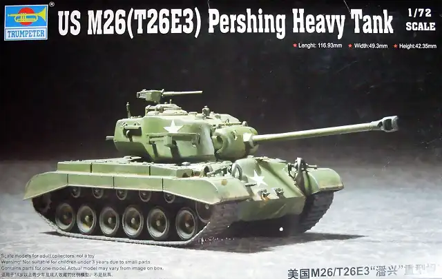 Trumpeter - US M26 - T26E3 - Pershing Heavy Tank - 1-72