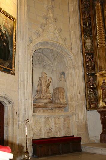 CUENCA BELMONTE (CUENCA ) COLEGIATA DE SAN BARTOLOME .S.XV SEPULCRO DE DON JUAN   FERNANDEZ PACHECO