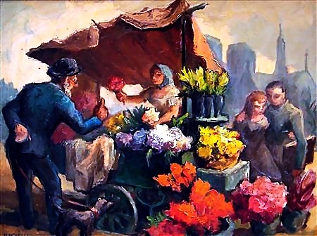 Hinsberger. mercado de flores