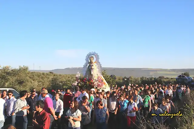 15, la virgen por la carretera 1 marca