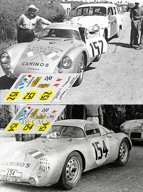 Porsche 550 Coupe - Panamericana 1953 #152 154 Porsche 550 Coupe - Panamericana 1953 #152 154