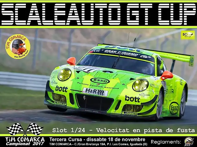 Cartell Scaleauto GT - cursa 3