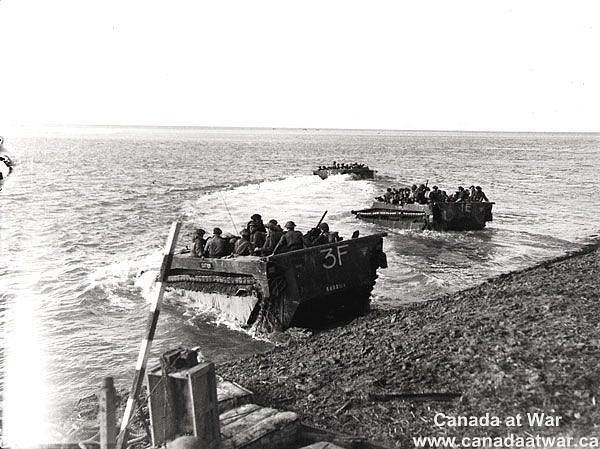 lanchas de desembarco en Dieppe