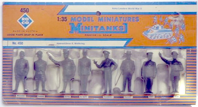 1980 - Roco - Minitanks 1-35 - Army Leaders World War II