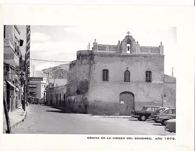 Alicante antigua Ermita Virgen del Socorro 1973