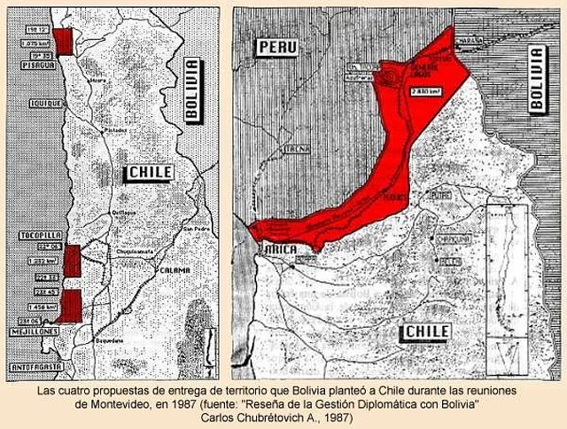 4 propuestas de Chile a Boliv, en 1987