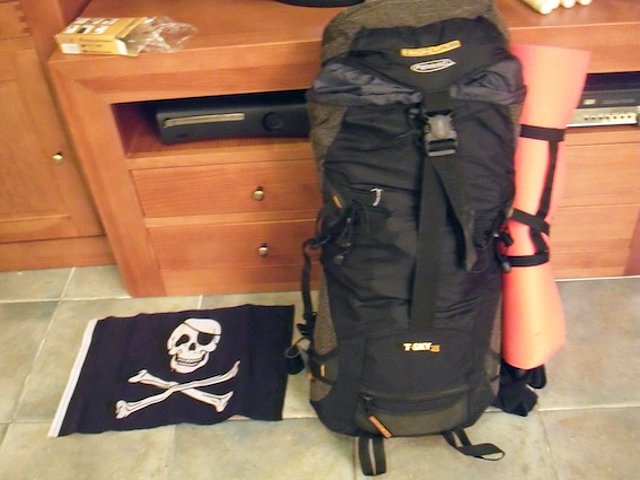 Foto de mochila completa Foto de mochila completa