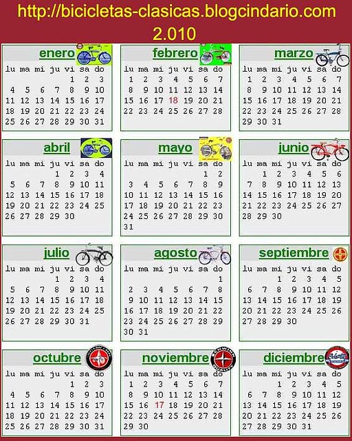 Calendario  2.010