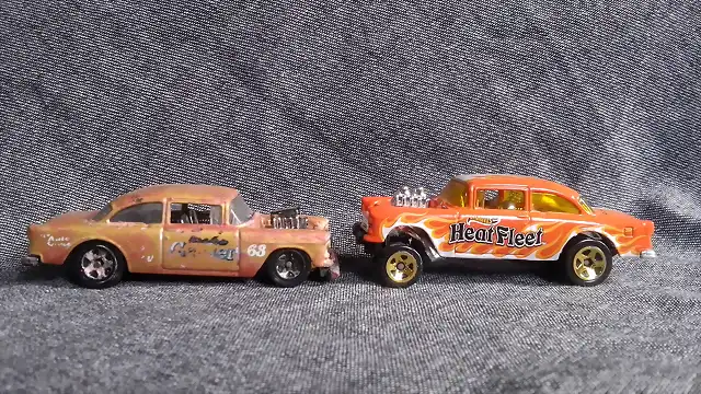 Bel Air 55 Gasser HW restaurado a rat rod - comparacin