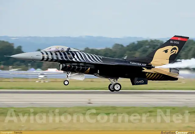 General Dynamics F-16C Fighting Falcon de la Fuerza Area Turca. Ao 2012.