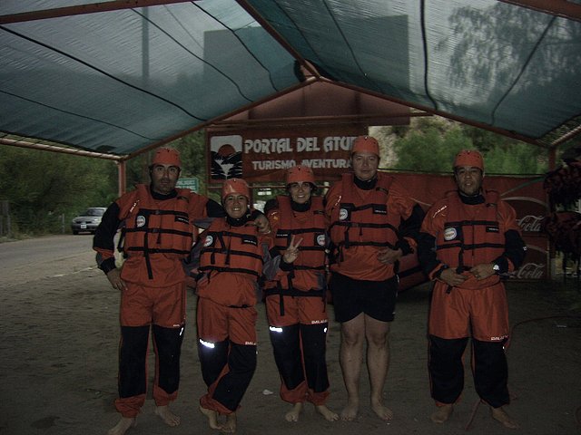 cambiados para el rafting