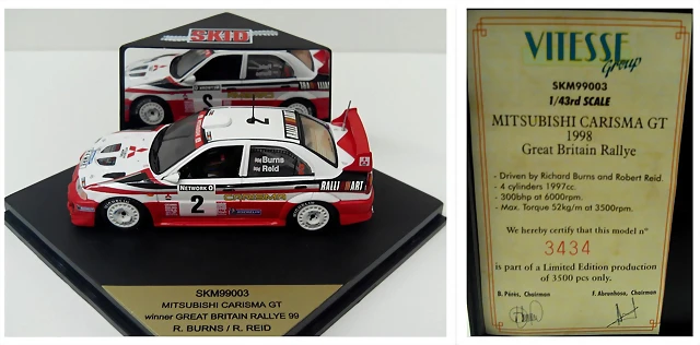 Mitsubitshi Carisma GT #2 GB Rallye 1998