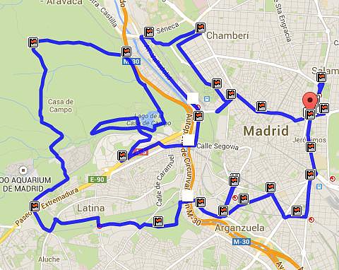 mapa madrid