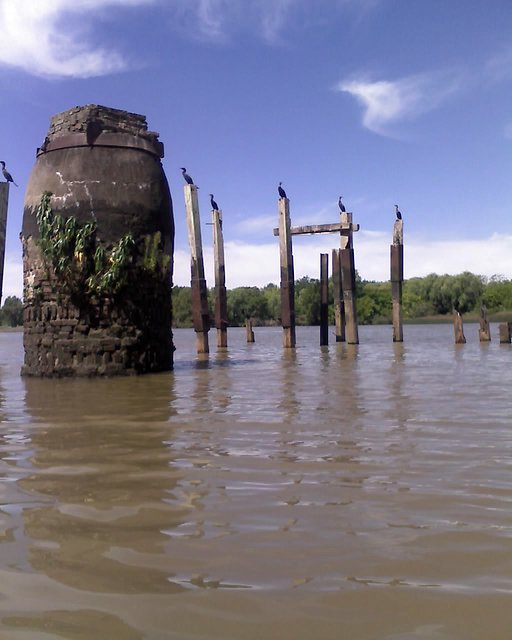 Restos de los viejos frigorficos Isla Santiago