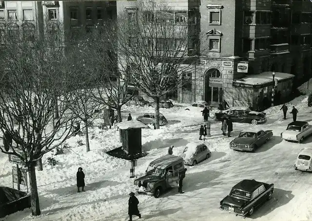 Barcelona nevada 1962 c. Balmes (3)