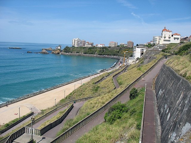 vista de otro angulo Biarritz playa