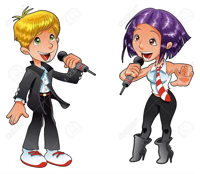 5600097-the-singer-Cartoon-and-vector-characters-Stock-Vector-boy