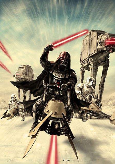 darth_vader___speeder_bike_attack_by_rhymesyndicate-d4jcxe7