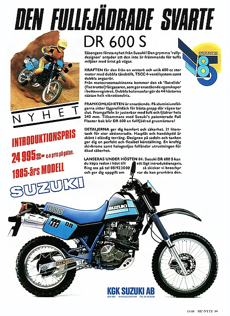 Suzuki DR 600S 1985 Suzuki DR 600S 1985