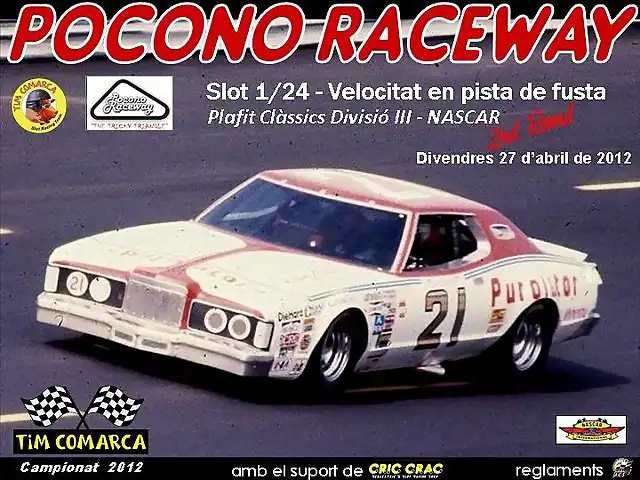 Cartell Divisi III - Cursa 2 - Pocono