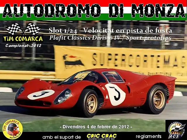 Cartell Divisi IV - Cursa 2 - Monza