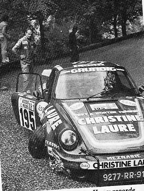 Porsche 911 RS - TdF'75 -#195 crash