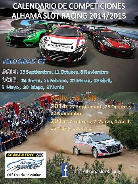 Cartel Calendario Competiciones