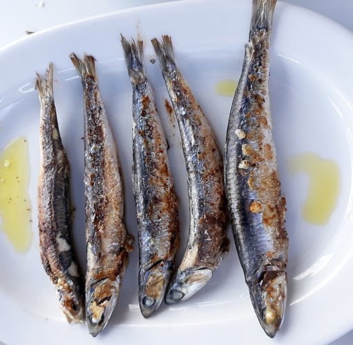 Boquerones a la plancha