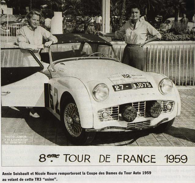 Triumph TR3 _ TdF'59 - Annie Soisbault-Nicole Roure