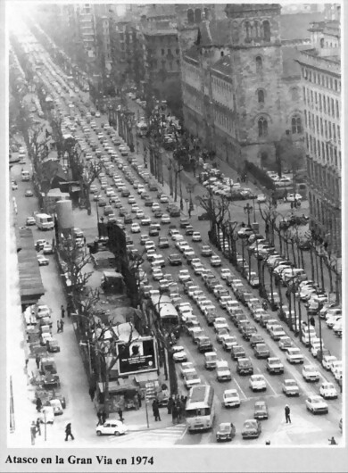 Barcelona Gran Via Corts Catalanes - Pl. Universitat 1974