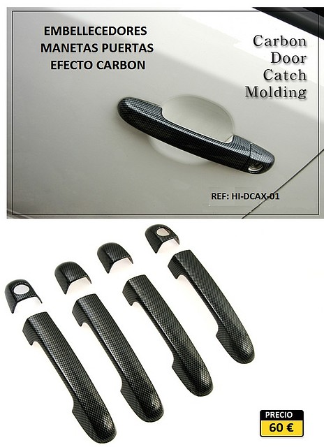 embellecedor tiradores puertas carbon.HI-DCAX-01.Hi-motors