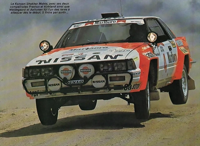 Nissan 240 RS 1984 Safari Mehta MARLBORO 00 Nissan 240 RS 1984 Safari Mehta MARLBORO 00