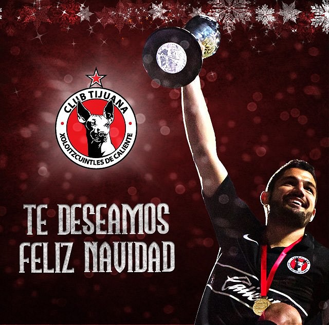 CLUB XOLOS FELIZ NAVIDAD