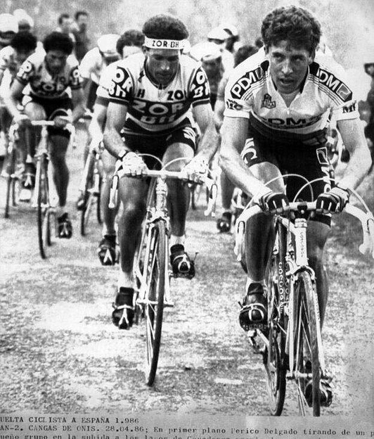 Perico-Vuelta1986-Cangas de On?s-Pino