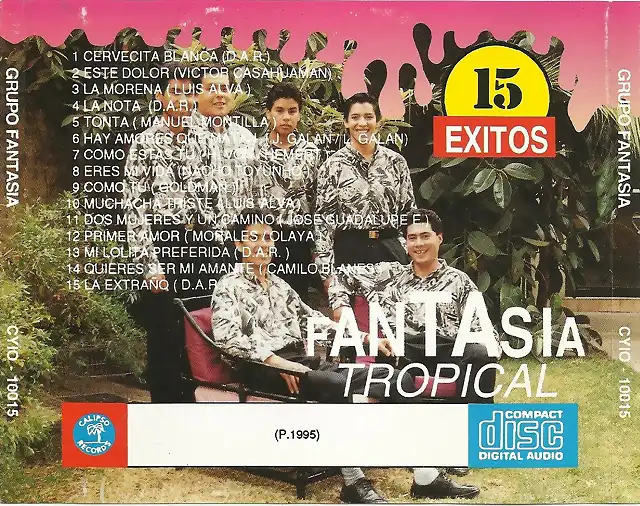 Fantasia - Fantasia Tropical (1995) Trasera