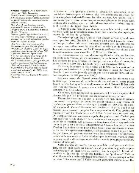 Fiat 850 Berlina Normal Prensa 37 Dante GIACOSA (Ed. Automobilia, Milano, 1979) Cap. XVII pages 203 ? 210