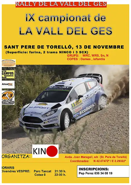 rally de la VALL DEL GES