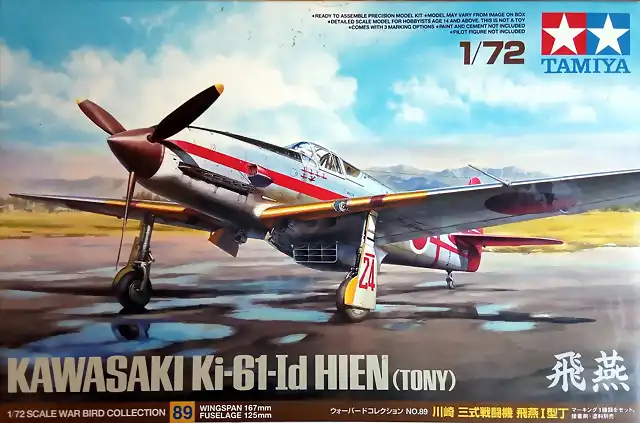 Tamiya - Nakajima Ki-61-Id - Hien - Tony - 1-72