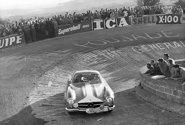 Mercedes 300 SL - TdF'57 - Moss-Garnier - Mont Ventoux