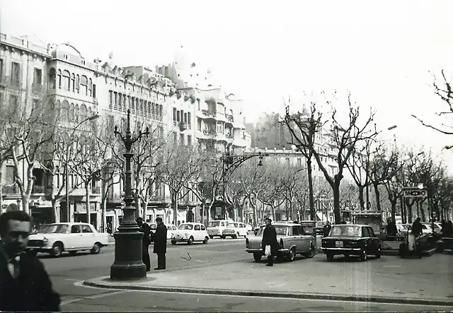 Barcelona Paseo de Gracia 1969