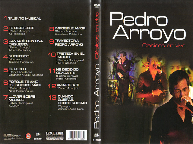 Pedro Arroyo - Clasicos En Vivo - Caratula - DVD