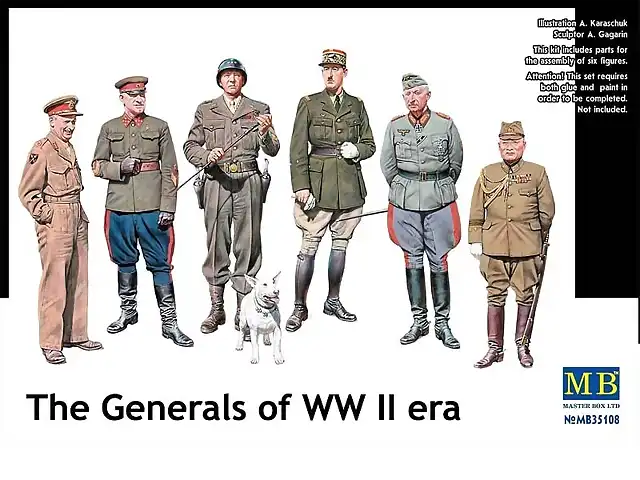 Master Box - The Generals of WWII Era - 1-35