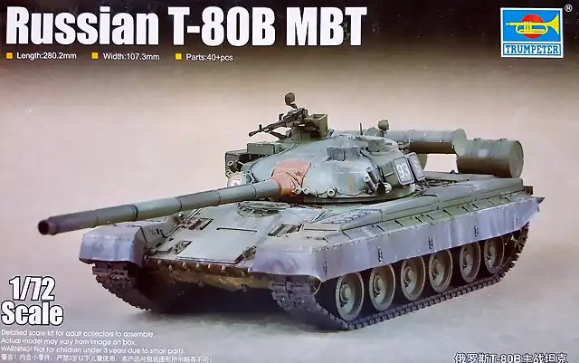 Trumpeter - Russian T-80B MBT - 1-72