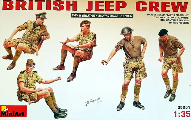 Miniart - British Jeep Crew - 1-35