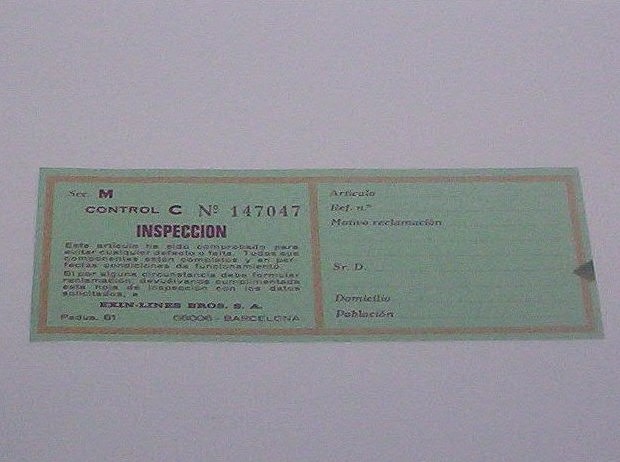 tarjeta inspeccion de circuitos finales de Exin tarjeta inspeccion de circuitos finales de Exin