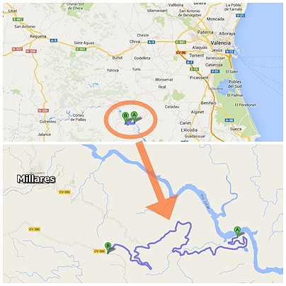 Mapa Millares-Central