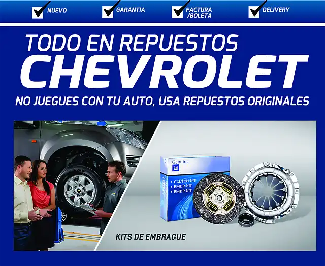 Plantilla ML Kit de Embragues Chevrolet